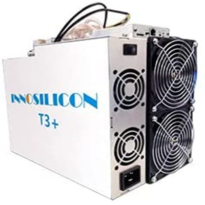 Innosilicon T3+ बिटकॉइन जेनरेटर मशीन 57वीं Sha256 हाई हैशरेट माइनर