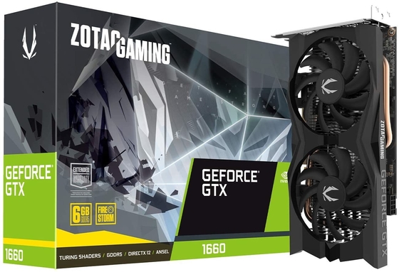 192बिट माइनिंग रिग ग्राफिक्स कार्ड ZOTAC गेमिंग GeForce GTX 1660 6जीबी GDDR5 ग्राफिक्स कार्ड