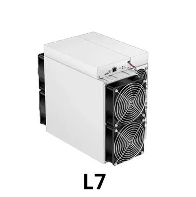 Antminer L7 LTC ​​माइनर मशीन 9.3GH / S 3245W डॉग कॉइन LTC लाइटकॉइन माइनिंग मशीन