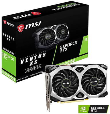 MSI गेमिंग GeForce GTX 1660 सुपर ग्राफिक्स कार्ड 1660s DVI ग्राफिक्स कार्ड