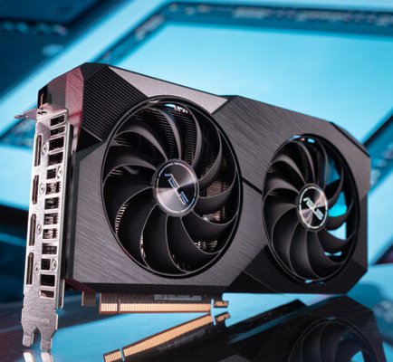 RX 6600 8G AMD RADEON माइनिंग रिग ग्राफिक्स कार्ड 14000MHz 8pin 128 बिट