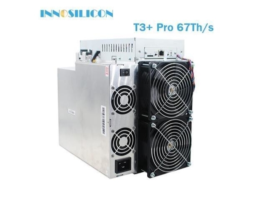 BTC माइनर Innosilicon T3+ Pro 67t 67th/S बिटकॉइन BTC माइनर मशीन एसिक माइनर