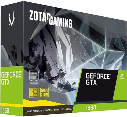 192बिट माइनिंग रिग ग्राफिक्स कार्ड ZOTAC गेमिंग GeForce GTX 1660 6जीबी GDDR5 ग्राफिक्स कार्ड